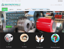Tablet Screenshot of ajmansteel.com